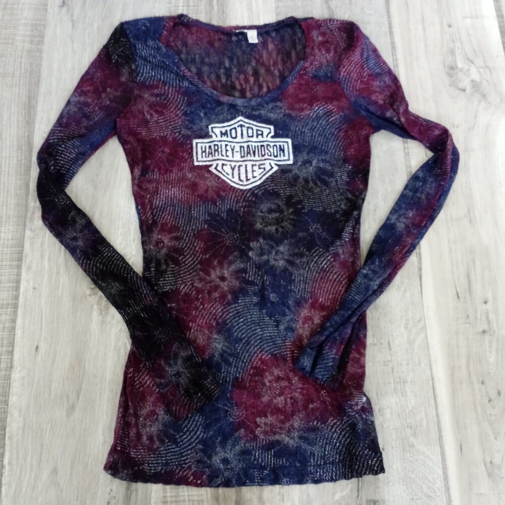 Harley Davidson Sheer See Through Beach Shirt